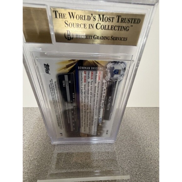 2017 Bowman Draft Chrome Draft Pick Autographs Nick Pratto #CDA-NP Blue /150 - Picture 12 of 13